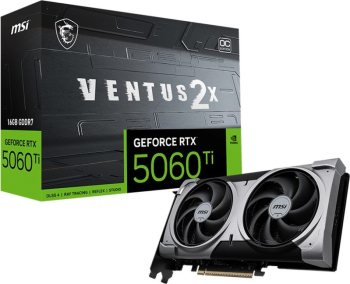 Placa video MSI GeForce RTX 5060 Ti VENTUS 2X OC PLUS 16GB GDDR7 128-bit DLSS 4.0 