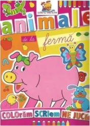 Animale de la ferma. Carte de colorat 