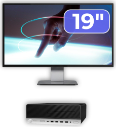 Pachet Calculator Second Hand HP ProDesk 600 G3 SFF Intel Core i3-7100 3.90GHz 8GB DDR4 240GB SSD + Monitor 19& 