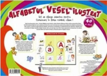Alfabetul vesel ilustrat. 40 de planse A3 autor Celina Iordache 