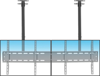 Suport TV de tavan pentru doua ecrane 26-60 VESA 400x400 reglabil 