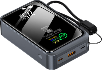 Baterie Externa Portabila PRESTIGE CHARGE&reg Powerbank cu Incarcare Simultana Rapida PREMIUM Acumulator 20.000 mAh 1 x USB 1 x USB-C P 