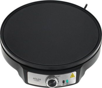 Aparat de clatite Adler AD 3093 1600W 30 cm ustensile incluse negru/otel inoxidabil 