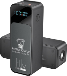 Baterie Externa Portabila PRESTIGE CHARGE&reg Powerbank cu Incarcare Rapida PREMIUM Acumulator 27.000 mAh Dual Type C Putere 160W MAX 