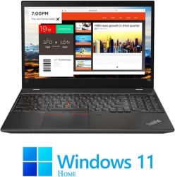 Laptop Lenovo T580 Quad Core i5-8250U 16GB DDR4 SSD Display NOU Win 11 Home 