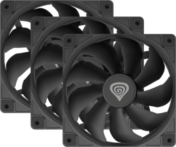 Ventilator Genesis Oxal 120mm Black Three Fan Pack