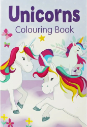 Unicorni - carte de colorat mov - mediadocs 