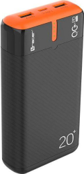 Baterie externa Tracer 20000 mAh EnerGen PD+QC3.0 BO Negru