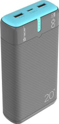 Baterie externa Tracer 20000 mAh EnerGen PD+QC3.0 Gri