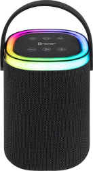 Boxa portabilă Tracer model Stripe XL TWS 10W Bluetooth 5.3 rezistentă la apa IPX5 neagră