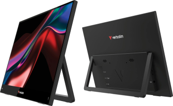 portabil touchscreen Verbatim 15.6" IPS LightFHD USB-C mini HDMI - imagine 1