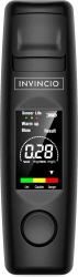 Alcool tester Invincio Etilotest profesional digital fara contact Nu necesita rezerve Functie memorare 5 masuratori Acuratete +/- 0.01 