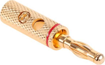 Mufa banana tata aurit 4mm inel negru sau rosu 