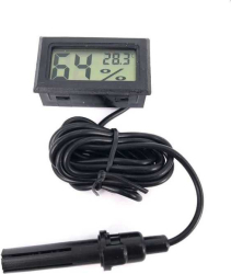 Termometru+umiditate LCD cu sonda accesorii retea