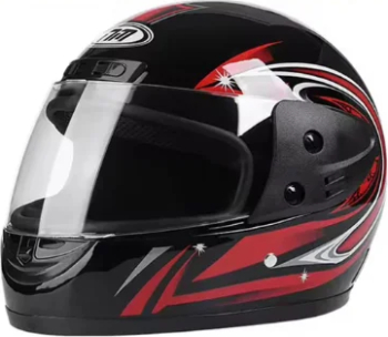 Casca moto/scuter Full face unisex cu viziera marime universala 58-62cm neagra