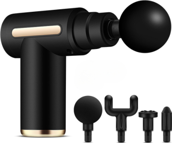 Aparat de masaj 4 Capete Incluse Autonomie Mare Portabil Pentru Gat Spate Maini Picioare Anti Celulita Cu Motor Silentios Negru L 