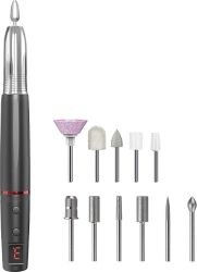 Freza unghii profesionala MaGeCa&reg Pila electrica wireless pentru manichiura si pedichiura Design ergonomic Display Baterie reincarca 