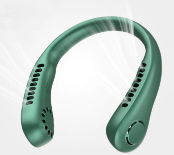 Ventilator Portabil Pentru Gat Incarcare USB Afisaj LED Verde Durata mare de viata a bateriei Pentru alergare relaxare racire birou