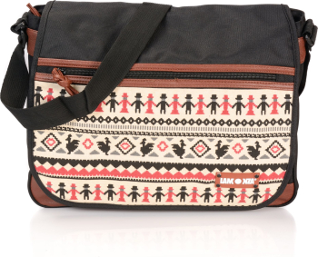 Geanta umar Maya 36x12x29 cm 300 gr negru / maro 