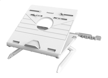 Stand pentru laptop ergonomic si portabil compatibil cu MacBook Air Pro sau Microsoft Surface Alb 