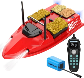 Barca Plantat Nadit si Momit iUni V803 18000mAh 4 cuve 3kg 500m 15km/h accesorii pescuit