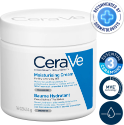 Crema Hidratanta CeraVe pentru Piele Uscata și Foarte Uscata cu Ceramide și Acid Hialuronic 454g