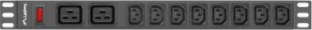 PDU Lanberg PDU-02I1908I-0200-C20-BK 2x C19 8x C13 Black