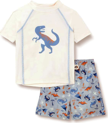 Costum de baie cu filtru UV Playshoes Dino Allover Băieți 122-128