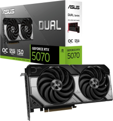 Placa video ASUS DUAL OC NVIDIA GeForce RTX 5070 12GB GDDR7 192-bit DLSS 4.0