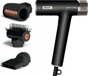 Uscator de par 3 in 1 Shark SpeedStyle Pro HD731EU 1750 W 3 viteze 4 temperaturi Coanda recunoastere varf iQ protectie scalp negru