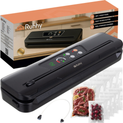 Aparat de vidat și sigilat alimente Ruhhy - Putere 80 kPa cu cutter integrat și 10 pungi