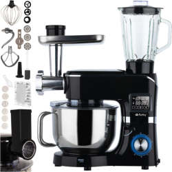 Robot de bucătărie multifuncțional Ruhhy 2300W - Cu bol încălzit 6.2L negru