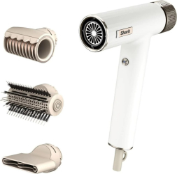 Uscator de par Shark HD333EU 1700 W 3 moduri Jet rece 3 accesorii Pana la 110 ° C Ionizator Alb