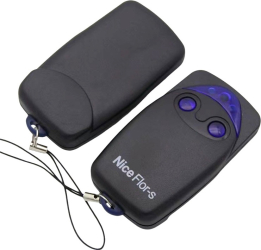 Telecomanda Nice FLO2R-S cu 2 canale pentru automatizări porți electrice bariere uși de garaj negru