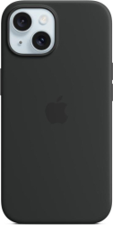iPhone 15 Silicone Case with MagSafe - Black