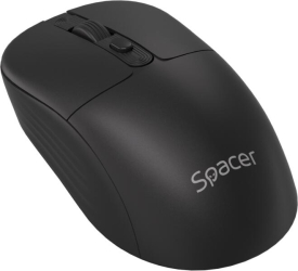 Mouse optic wireless Spacer SPMO-WS03-BT 2.4 GHz sau Bluetooth 5.2 1600dpi negru