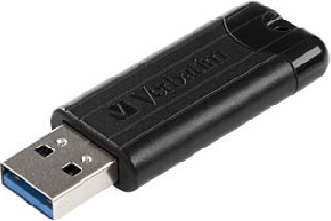 Memorie USB VERBATIM PinStripe 128 GB USB 3.0 Negru