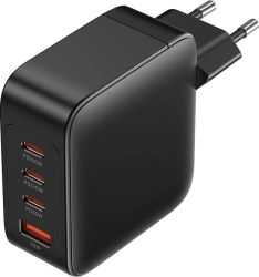 Incarcator rețea la 220V Vention 4-Port USB (C + C + C + A) GaN Charging Kit (140W\/140W\/30W\/18W) EU-Plug Negru