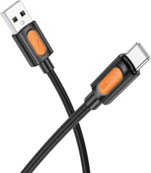 Cablu alimentare și date Borofone BX114, Fast Charging Data Cable pentru smartphone, USB la USB Type-C 3A, 1m, negru