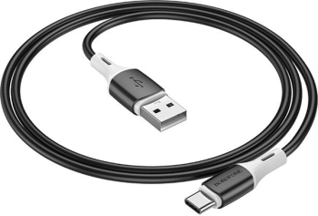Cablu alimentare și date Borofone BX79, Fast Charging Data Cable pentru smartphone, USB la USB Type-C 3A, 1m, negru
