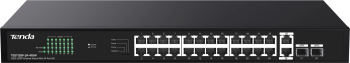 Switch PoE+(370W) fără management 4 preconfigurari 26\u00d7RJ45 1Gbps (24\u00d7PoE+) 2\u00d7SFP 1Gbps rack