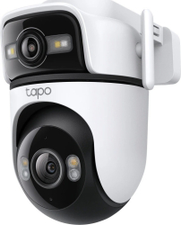 Camera de supraveghere Wireless TP-Link Tapo C545D cu 2 obiective 2K 3MP + 2K 3MP Pan\/Tilt Utilizare exterior Wireless cu 2 antene și