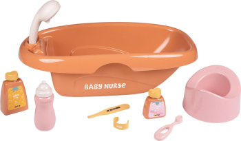 Set de baie pentru papusa Smoby Baby Nurse Bath cu 8 accesorii — imaginea 2