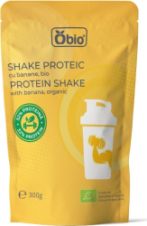 Shake proteic cu banane bio 300g Obio