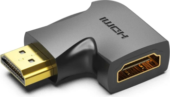 Adaptor Vention AIQB0 1x HDMI Male - 1x HDMI Female v2.0 Conector 90 grade Negru