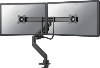 Braț Dublu Pentru Monitor Neomounts, Tip Full Motion, Pentru Display-uri Cu Diagonale 17"-32", Sistem De Prindere Vesa 75x75~100x100mm, Greu