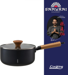 CASEROLA ALUMINIU + CAPAC 20X9.5 CM, 2.7L, RIKITO WATANABE, SAMURAI GOURMET, COOKING BY Heinner