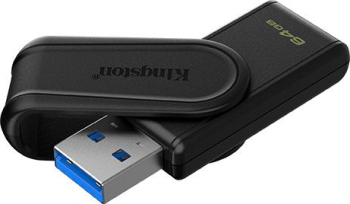 Stick USB Kingston Data Traveler EXODIA, 64GB, USB 3.2 (Negru/Albastru) — imaginea 3