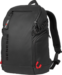 Rucsac laptop Genesis PALLAD 420, compatibilitate dimensiuni laptop 15.6", total buzunare 6, capacitate 18 L, material Polyester 600D, negru