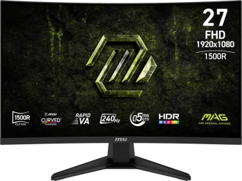 Monitor curbat MSI 27" 240Hz VA 0.5ms, Full HD, HDMI, DisplayPort, negru